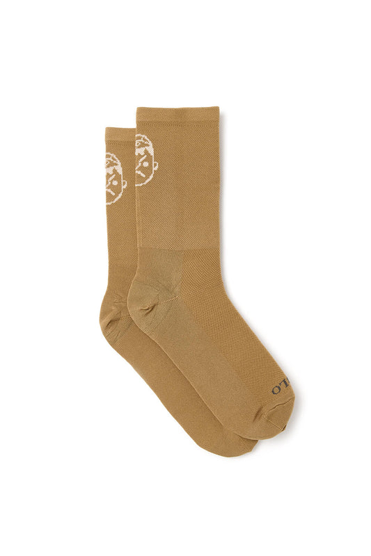 High Top Classic Brown Cycling Socks