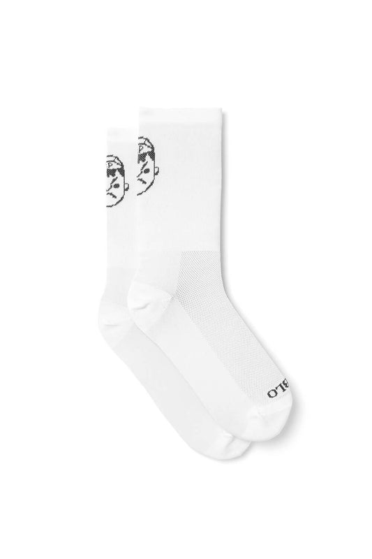 High Top Classic Cycling Socks // White